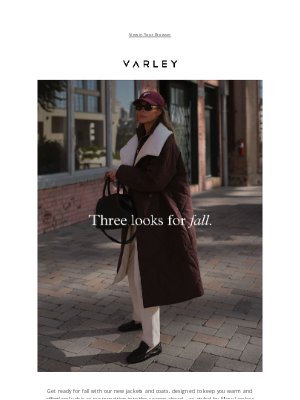 Varley - Fall-ready jackets & coats