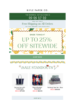 Rifle Paper Co. - FINAL HOURS: 25% Off Ends Tonight