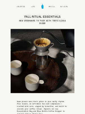 New: Essentialist Mug and Limited-Edition Dripper
