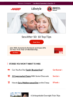 AARP - Sex After 50: 10 Top Tips