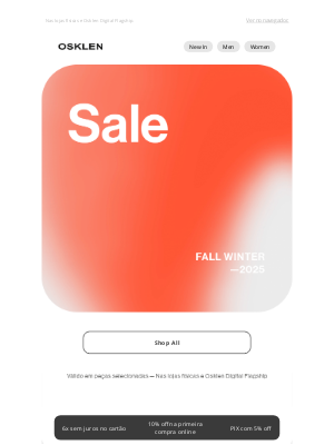 Osklen (Brazil) - Começou Sale Osklen — Fall Winter 2025