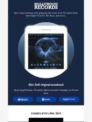 Disney - New Soundtracks - Alien: Earth, the Roses, and More