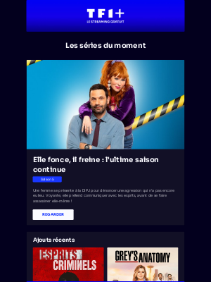 TF1 Replay (France) - Les nouveautés séries de la semaine