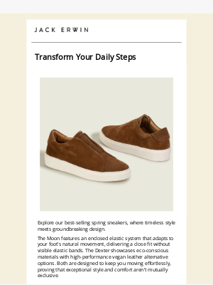 Jack Erwin - Transform Your Daily Steps in Sneakers