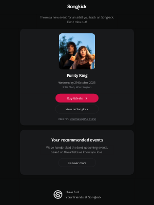 Songkick - Just announced: Purity Ring