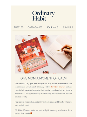 Ordinary Habit - Give mom the gift of calm 💆🏻‍♀️