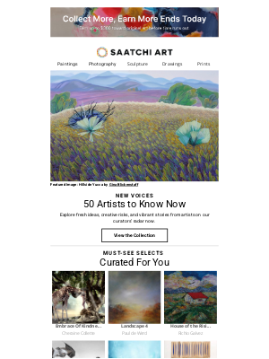 Saatchi Art - Last Chance to Claim $300 Toward Original Art