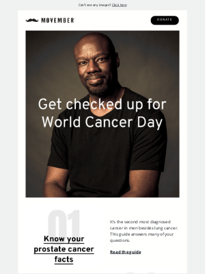 Movember Foundation - World Cancer Day is here