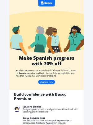 busuu - Save 70% on Busuu Premium 💰