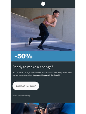 Freeletics - Just checking you didn’t miss 50% OFF THE COACH