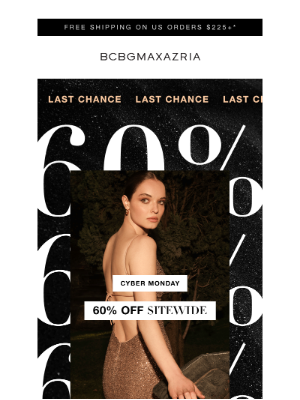 BCBG - Last chance for 60% OFF sitewide