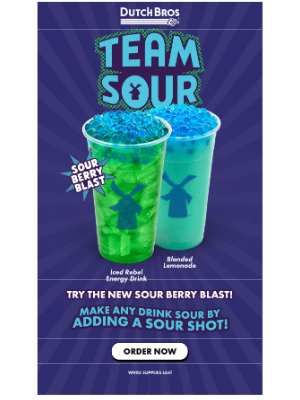 Dutch Bros. Coffee LLC - Sour Berry Blast 🚀