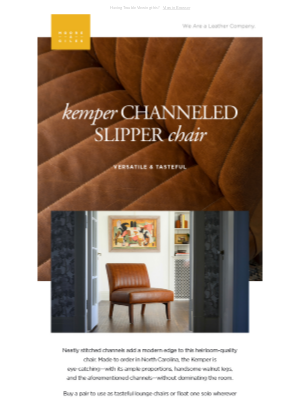 Moore & Giles - Our Versatile & Tasteful Slipper Chair