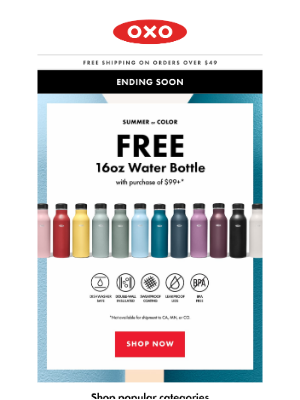 OXO - Don’t forget to claim your free gift