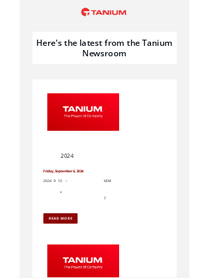 Tanium - Breaking news from Tanium