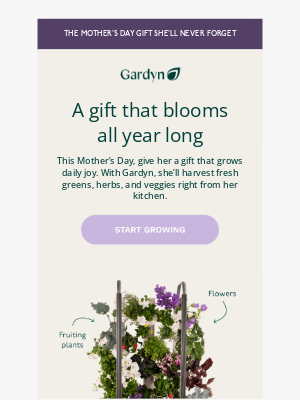 Gardyn - The Mother's Day Gift That Keeps on Growing 🌻
