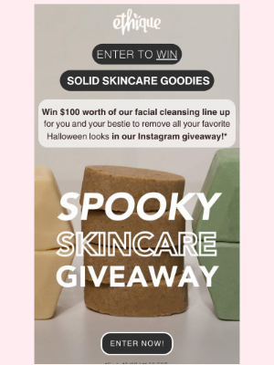 Ethique - Spooky SKINCARE #giveaway time 👻🫧