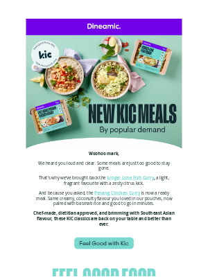 Dineamic (Australia) - Two KIC Faves. One Flavour-Packed Comeback.