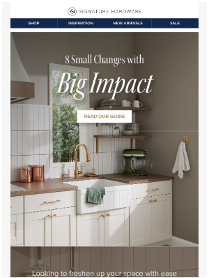 Signature Hardware - Our fave small yet mighty swaps 🏠