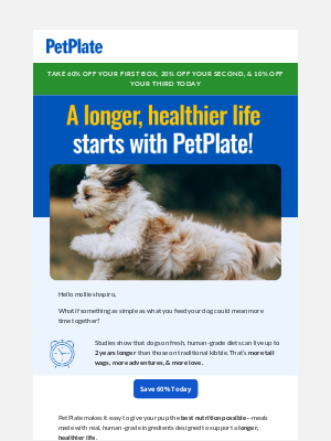 PetPlate - Imagine two more years with your dog ❤️