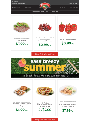 Hannaford Supermarkets - Carolyn, your weekly Hannaford flyer has arrived