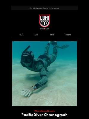 Luminox - A powerful and accurate chronograph for diving