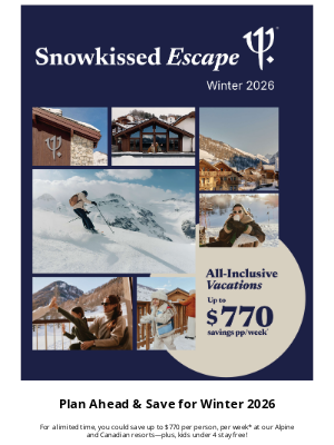 Club Med - Lock in Your Winter 2026 Escape – Up to $770 Instant Savings