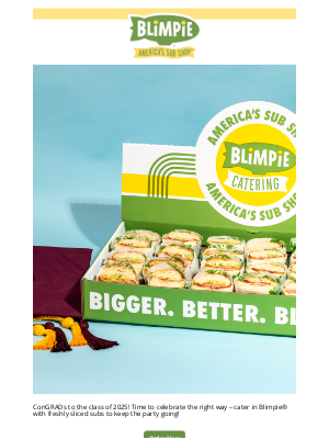 blimpie - ConGRADulations! Celebrate with Blimpie