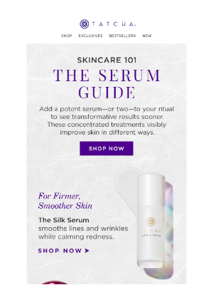 Tatcha - Which serum is right for you?