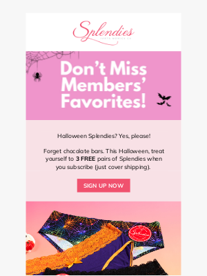 🎃 What’s Better Than Candy? 3 FREE undies!