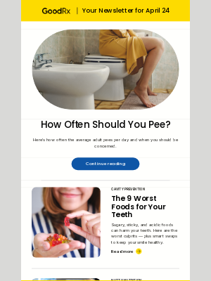 GoodRx - How Often You Should Pee