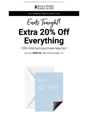 Anns Bridal Bargains - Hours Left 📣 20% off Everything