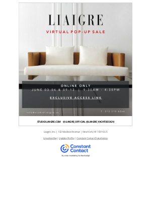 Donghia - NOW OPEN | VIRTUAL POP-UP SALE