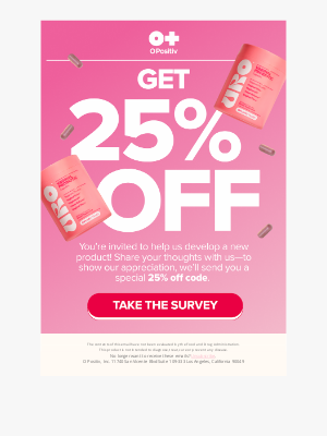 O Positiv - 25% OFF For your thoughts