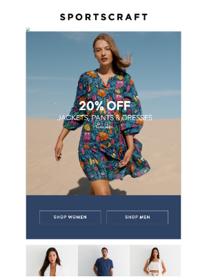 Sportscraft (Australia) - Enjoy 20% Off Jackets, Pants & Dresses