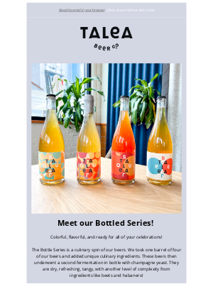 Talea Beer Co. - We're poppin' bottles! 🍾 Meet our Bottle Series🍻