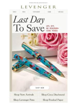 Levenger - Last Day to Save 25%. No Minimum.