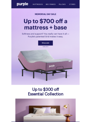 Purple - IT’S ON: The Memorial Day Sale