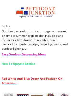 Petticoat Junktion - 🧺🧺🧺outdoor decorating ideas...