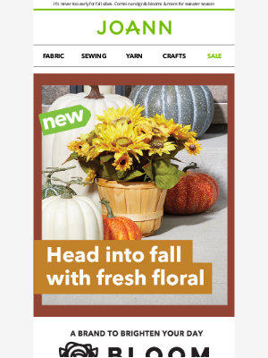 Joann Stores - 🍁 NEW fall floral is hitting shelves now with 40% off!