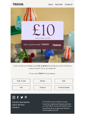 Trouva - Your £10 voucher is inside
