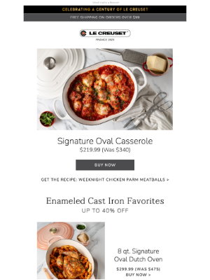 Le Creuset - Enameled Cast Iron Favorites - Save Up to 40%