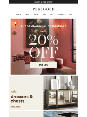 Perigold - On SALE: dressers & chests. Save on cult classics >