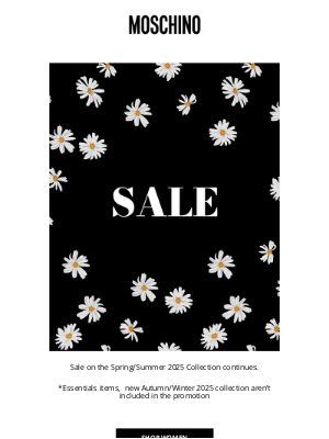 Moschino - Sale still goes on: up to 50% Off