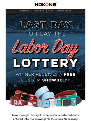 Nokona - WIN a ShowBelt® – Last Chance to Enter!