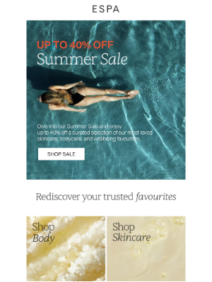 ESPA (United Kingdom) - Refresh, Rejuvenate & Save...