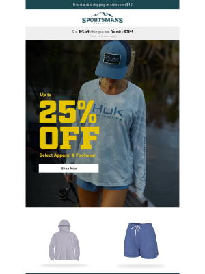 Sportsman’s Warehouse - Everyday Clothing & Footwear - Up to 25% Off
