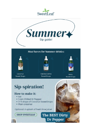 SweetLeaf Stevia® - Your Summer Sip Guide Awaits