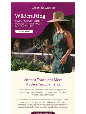 Nature's Sunshine - The Low Down on Wildcrafting
