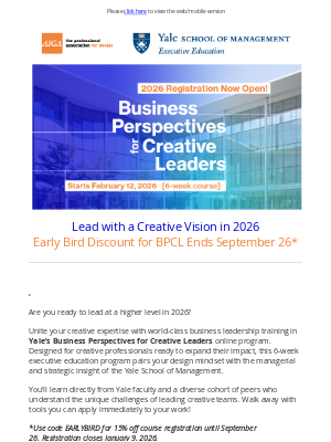 AIGA - Step into Leadership with Yale + AIGA